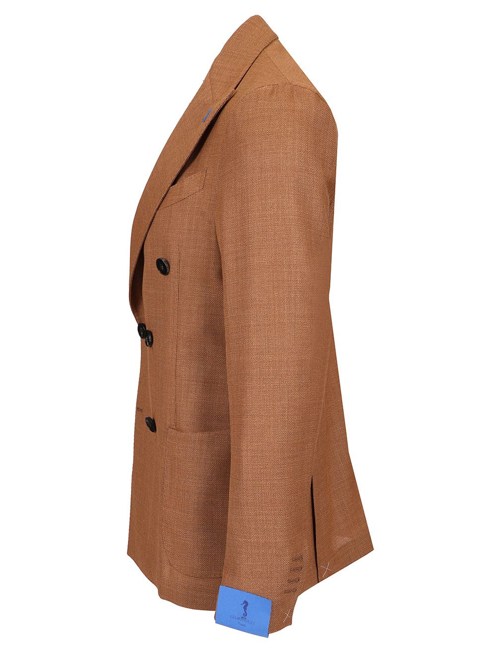 Guarinucci Double-Breasted Wool Blazer Giacche - Beige | 713162ece8fbb1d50e8bb634ffc4a9bf7cce6e5c