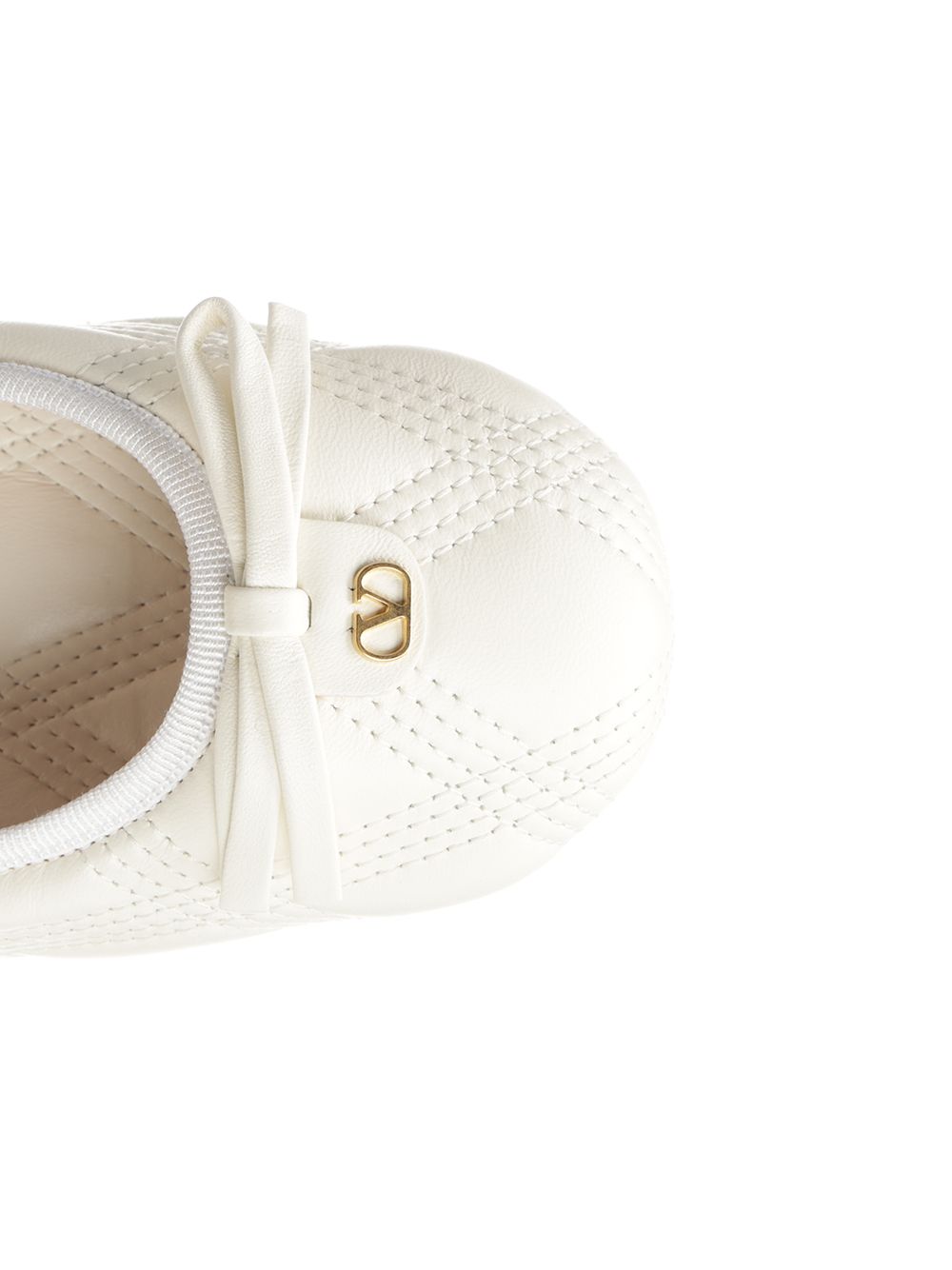 Valentino Garavani Nappa Leather Ballerinas Scarpe basse - Bianco | f8417817ce07ce83e99682ac49ebe003dc33fcd1