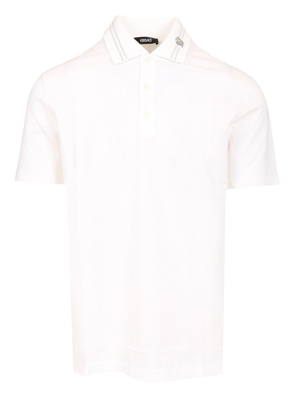 Versace Piquet Polo Polo shirt - Bianco | fc408b17291d381b146d72628dda738a609969df
