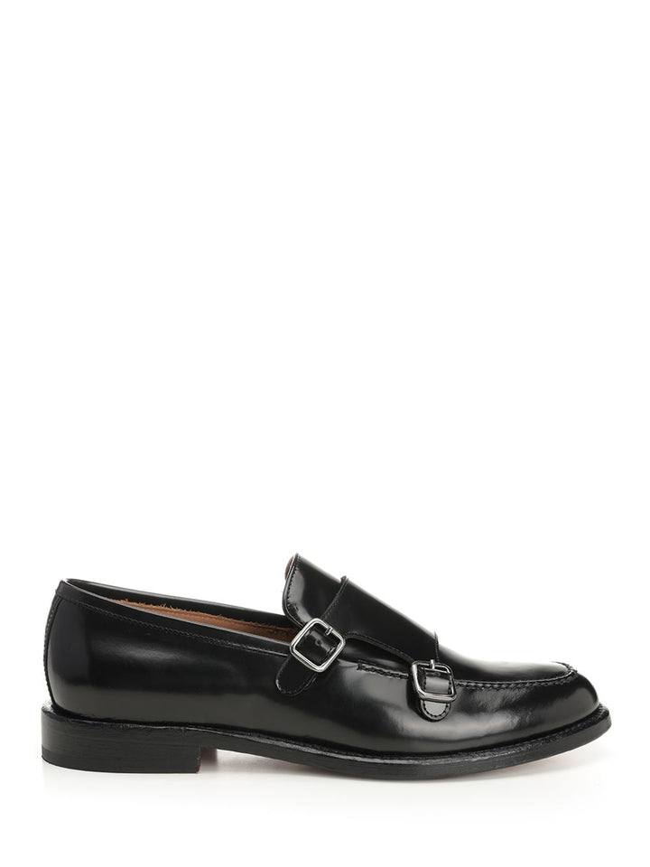 Corvari Double Buckle Moccasin Mocassini - Nero | 8600b7cc6d26c223be2ed326c7229b3d903b11f0