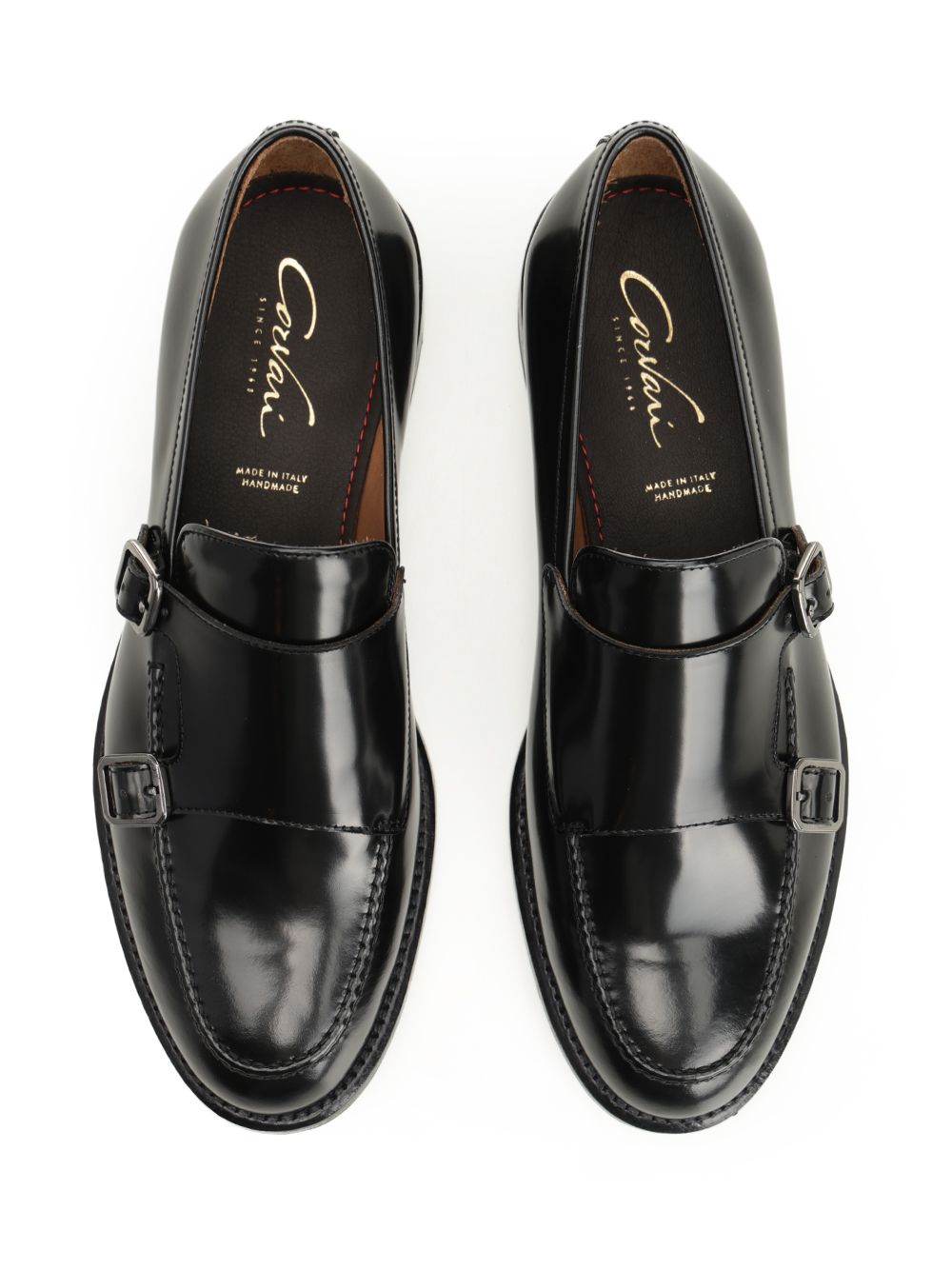 Corvari Double Buckle Moccasin Mocassini - Nero | 990620819f1680cf1a2a7b7777716f962e738586
