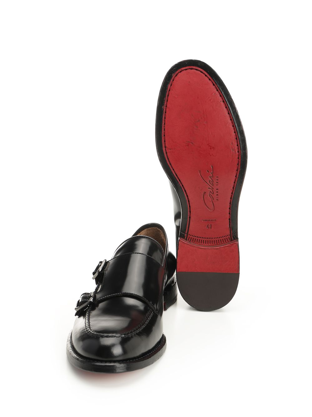 Corvari Double Buckle Moccasin Mocassini - Nero | e41226aa77e1e080ebf5386158d01ede79a3ca09
