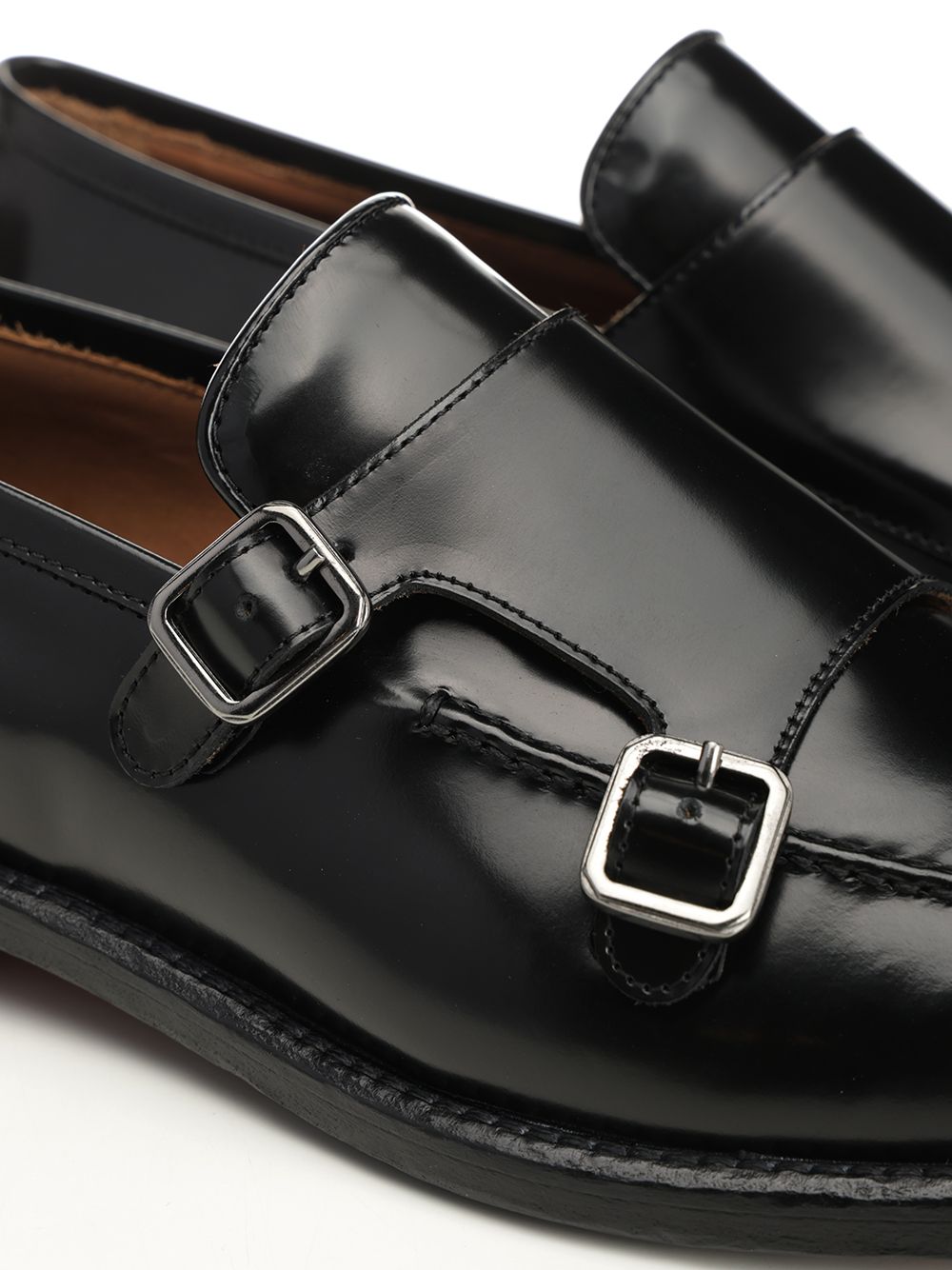 Corvari Double Buckle Moccasin Mocassini - Nero | 85563ffa05a01b6138b4d5d3a83307e86a962268