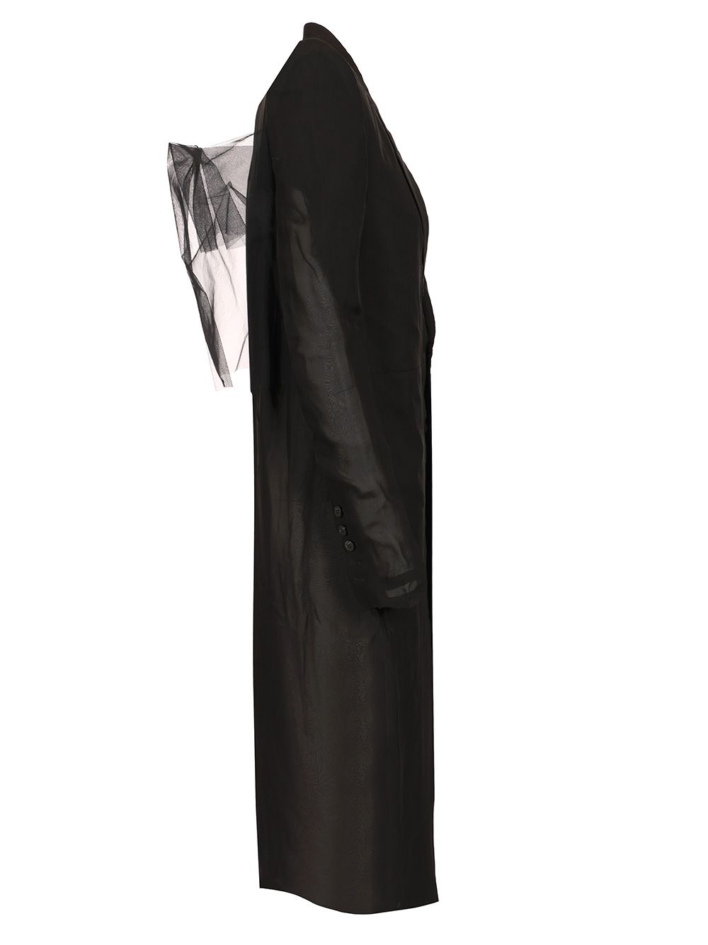 Rick Owens Fogpocket Neue Coats - Nero | 749e82242a4f3223b43be158802fdfe133aad162