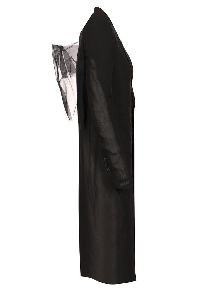 Rick Owens Fogpocket Neue Coats - Nero | 749e82242a4f3223b43be158802fdfe133aad162