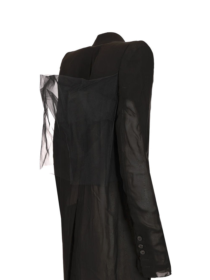Rick Owens Fogpocket Neue Coats - Nero | b9466b6a1316607f84388a39ef4c58e77e511d4b