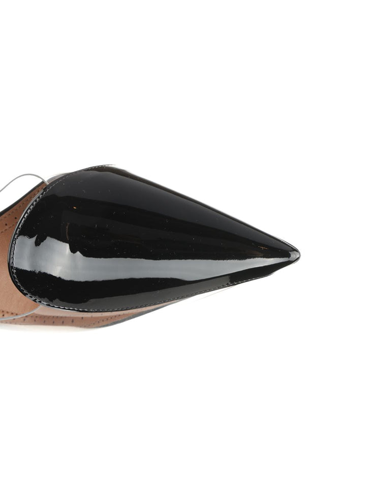 AlaÏA Mule In Patent Leather And Pvc Decollete - Nero | 291b309055c63a77e23dd3834f906267c4963d23