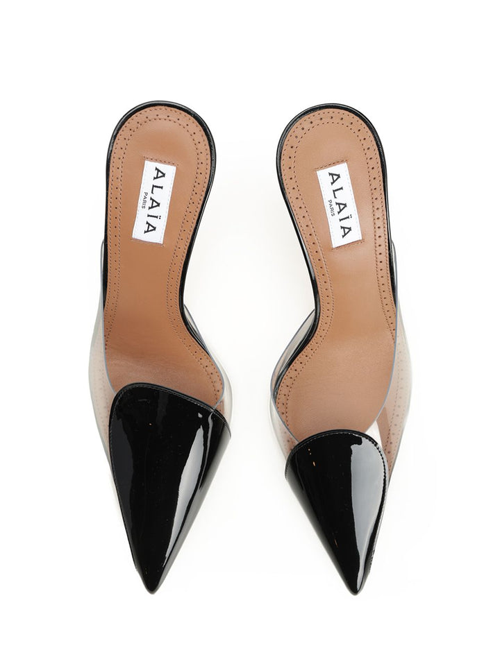 AlaÏA Mule In Patent Leather And Pvc Decollete - Nero | cac45bec1d0859da4b70f1a02a80db6f11f70f6b