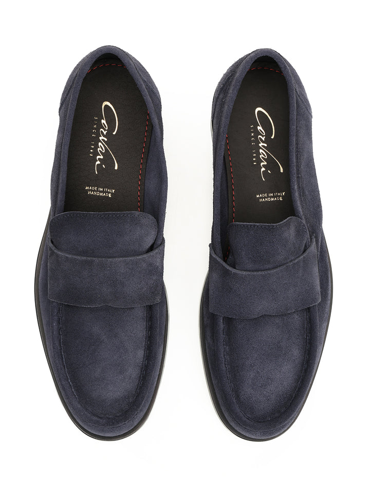 Corvari Suede Moccasin Scarpe basse - Blu | 1350e8e9389d82290c3ce45fb104ec8a56af8311