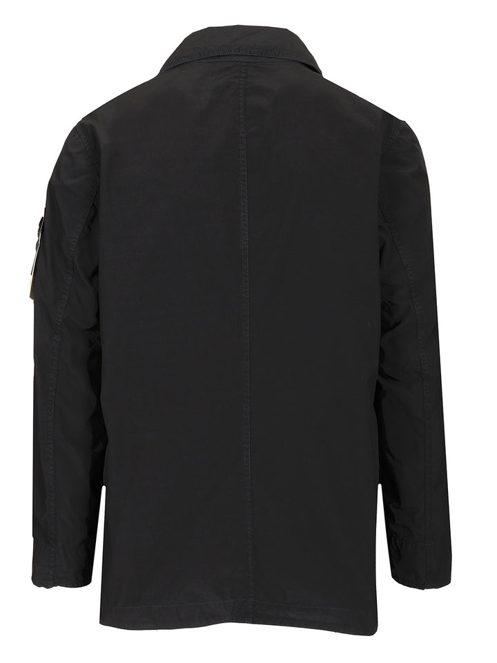 Stone Island Short Nylon Trench Coat Giacche - Blu | b5847ff00663782e48d9a76f991cc87292f0ca41