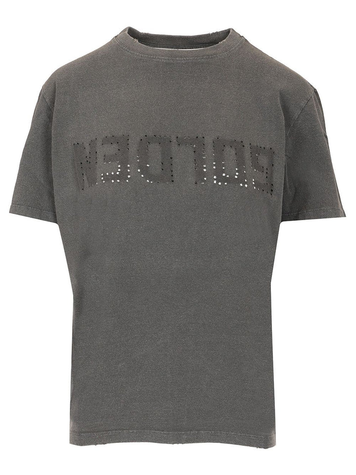 Golden Goose Deluxe Brand Logo T-Shirt - Grey | 7a60b442d1eade2c0e70b0d8b898c935103e412e