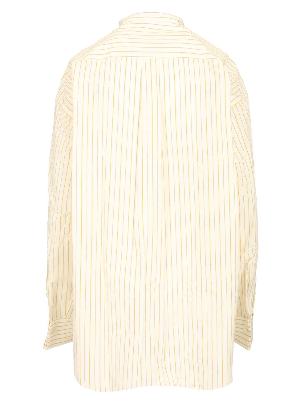 Ami Oversized Striped Shirt Shirts - Bianco | bea2487cc090d1c63338960e330defe8640d5296