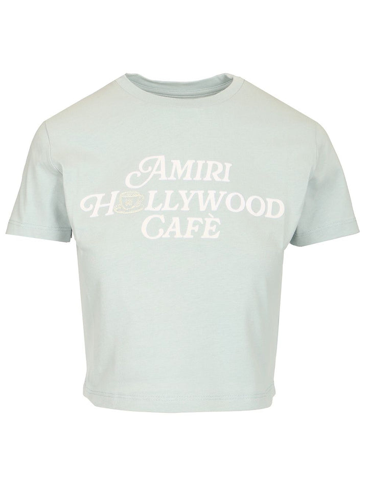 Amiri Hollywood Cafè T-Shirt - Verde | ff42bdbebf28d7ee9d97e4f5b0163e62c87b9985
