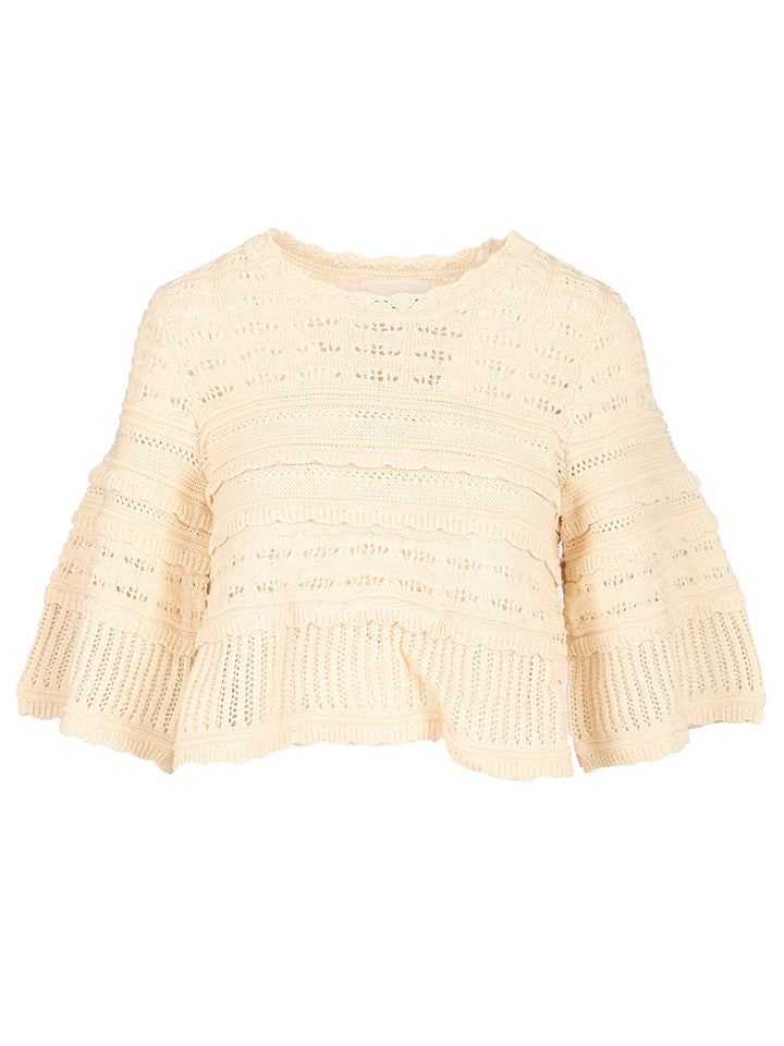 Marant Etoile Azelia Top - Beige | f8c22f85a3c6f696097556145c4f54325d3a43e5