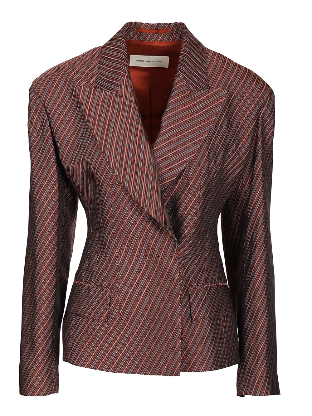 Dries Van Noten Fitted Blazer Giacche - Bordeaux | 9ae9249dce5d13b52a16e57c69ae71d53b66f790