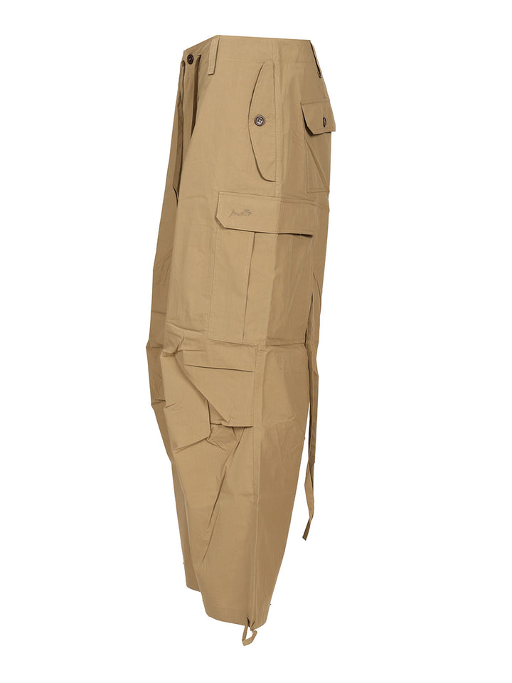 P.A.R.O.S.H. Cargo Trousers - Beige | b87293e7bf4d297c809cbaa256d99eacaef6ab95