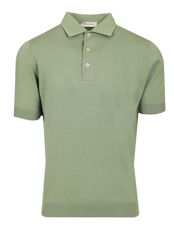 Al Duca D'Aosta Cotton Polo Knitwear - Verde | 2d7bf8cceb3a48b0a033e22da37c8f8d057ef0f3