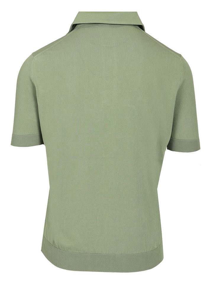 Al Duca D'Aosta Cotton Polo Knitwear - Verde | 5145d1806ccc871b3c885a474cb1627dc672b9af