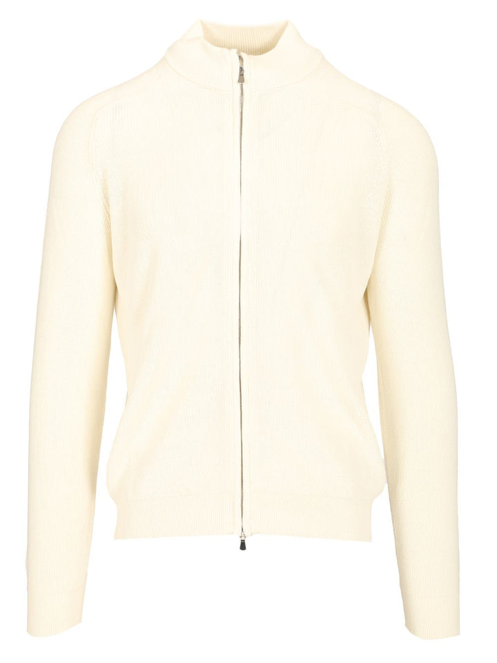 Al Duca D'Aosta Cotton Cardigan Knitwear - Bianco | 4eaa6f6eba329906ca8940f39956ce6f54d9b258