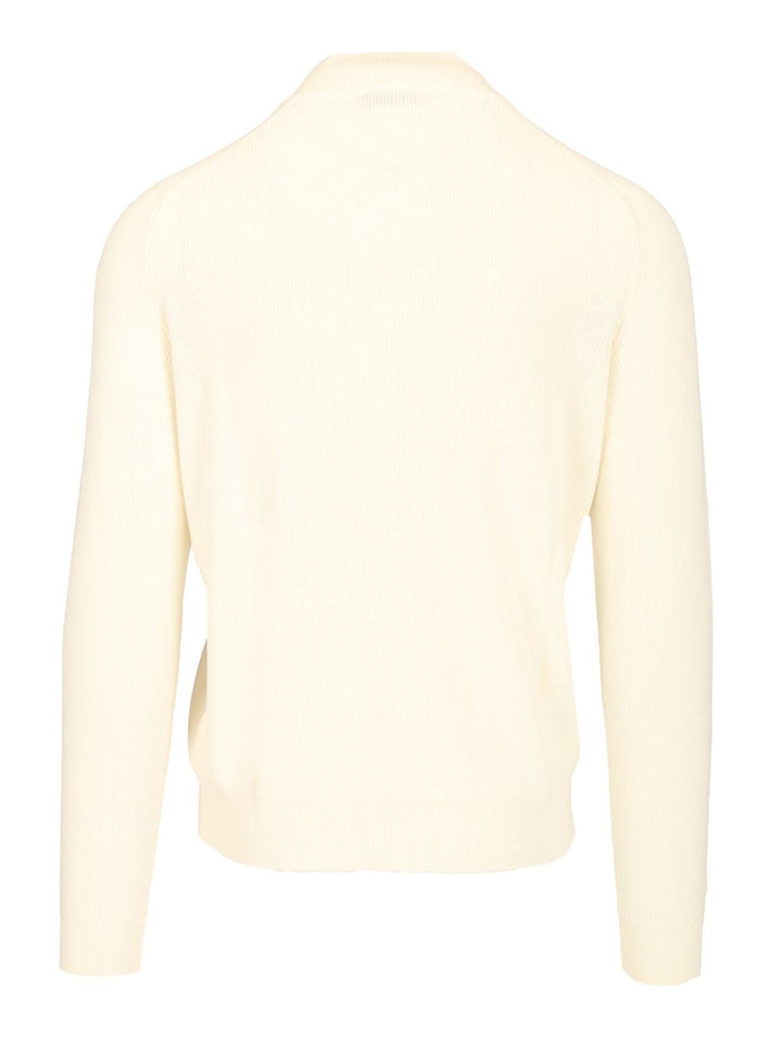 Al Duca D'Aosta Cotton Cardigan Knitwear - Bianco | 30fcd805717e32b7744e2d5aab7af15d55370ce1
