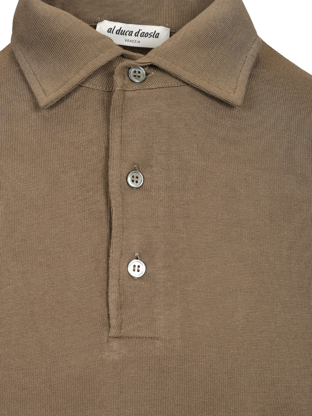 Al Duca D'Aosta Cotton Polo Knitwear - Marrone | 296f59608e004b681a80c2c9705c87246a73f60a