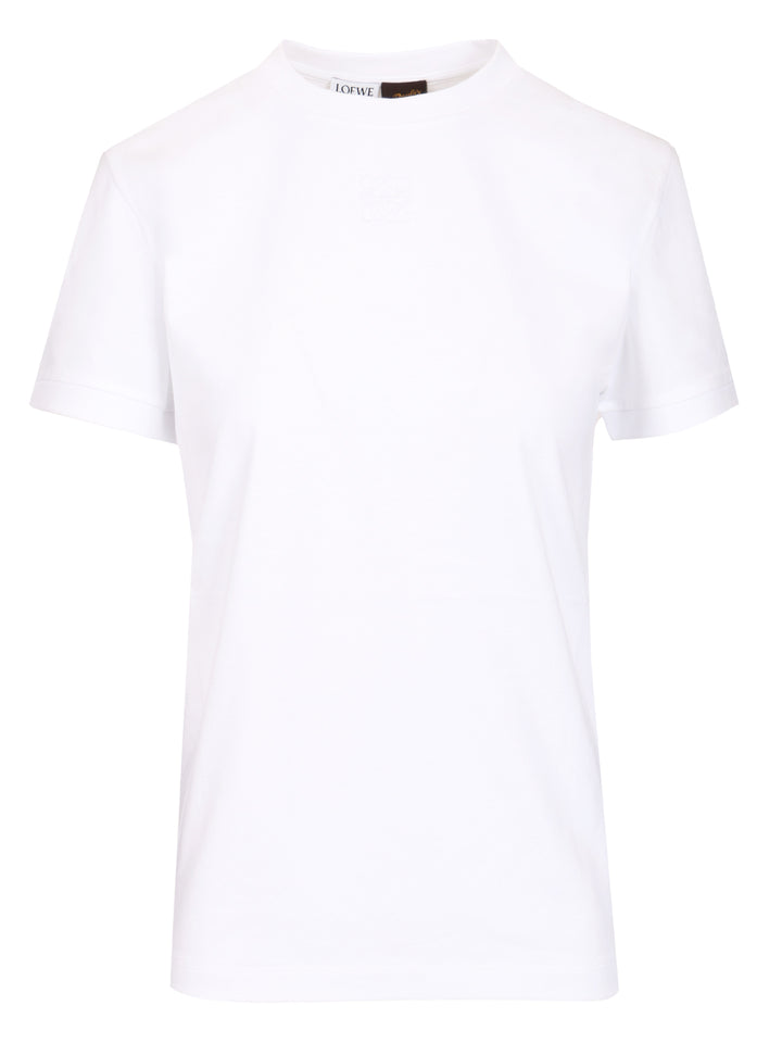 Loewe Cotton Lace-Up T-Shirt - Bianco | 920c85f29f96d0414d1314466fd7d3ccc137ab50
