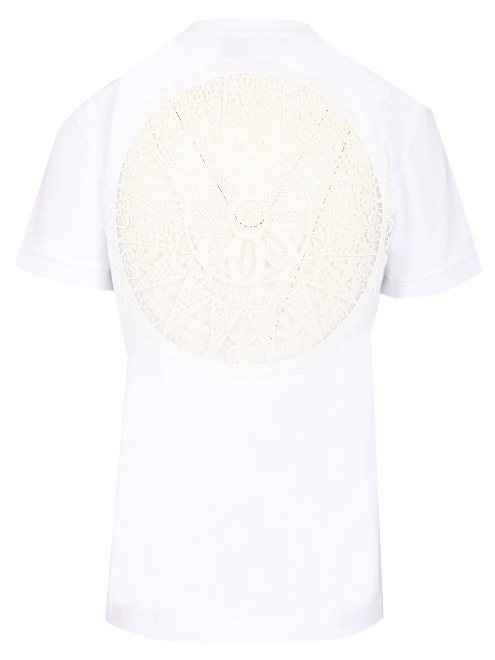 Loewe Cotton Lace-Up T-Shirt - Bianco | 7c869f92550de18cceb4aba90e501305bb7341bb