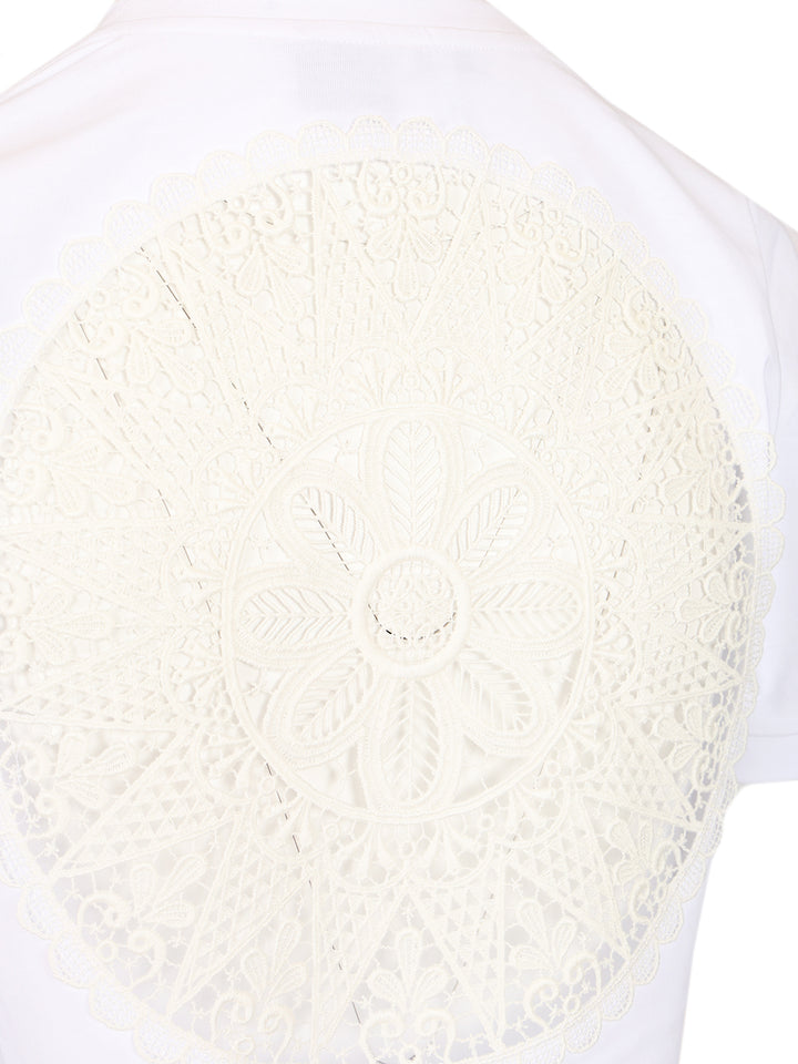 Loewe Cotton Lace-Up T-Shirt - Bianco | 6c85263e9181334a71ec1321c6a878050ecdf346