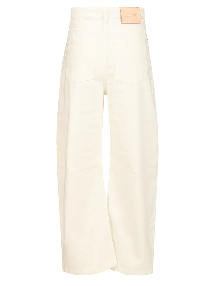 Loewe Barrel Trousers Jeans - Bianco | 85df1f06ea4e0fc983d514e64d39043582284821