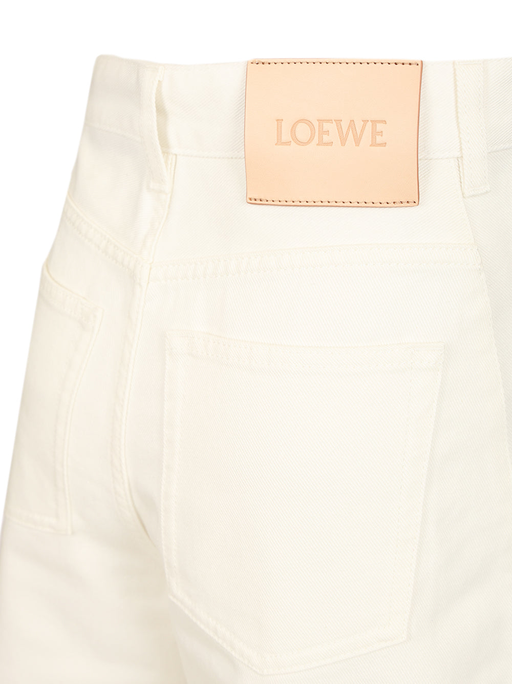 Loewe Barrel Trousers Jeans - Bianco | 1376d3011fe38c0fa477641d476d6072fcf585f8