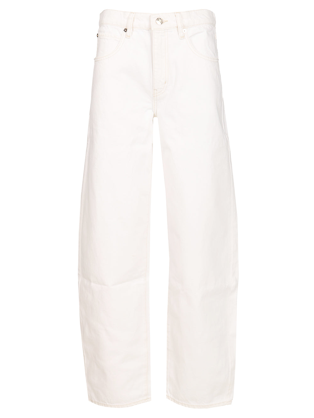 Frame Low Slung Barrel Jeans - Bianco | e6d4f09c9971e59b6b4c5f3a34b009c7236da5b7