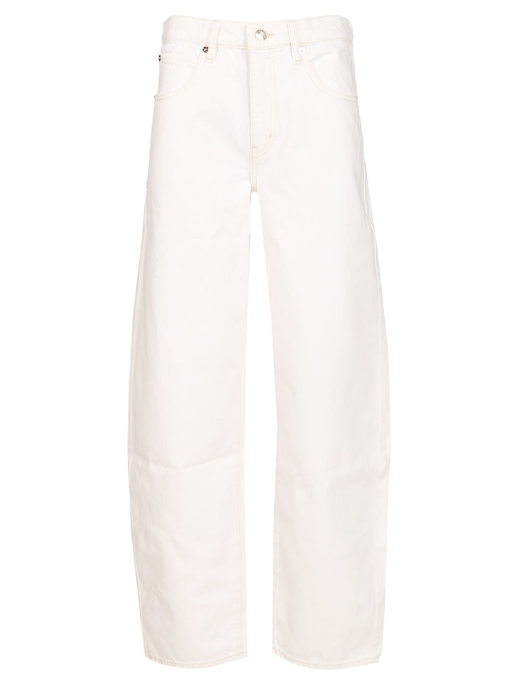 Frame Low Slung Barrel Jeans - Bianco | e6d4f09c9971e59b6b4c5f3a34b009c7236da5b7
