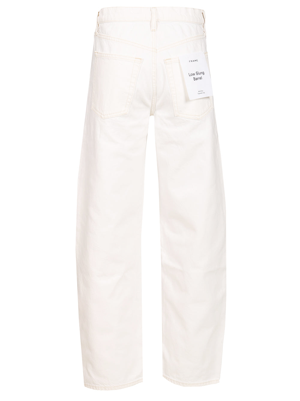 Frame Low Slung Barrel Jeans - Bianco | 5864fa9912d2bc4a83b84043fd4eb396f905e801