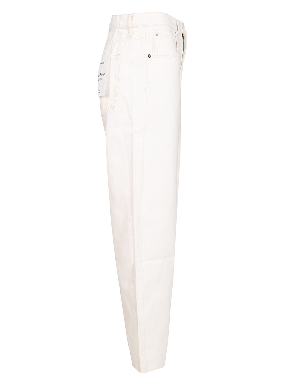 Frame Low Slung Barrel Jeans - Bianco | b717ca8bd6abcfa981951ee5e74f3df74a37599e