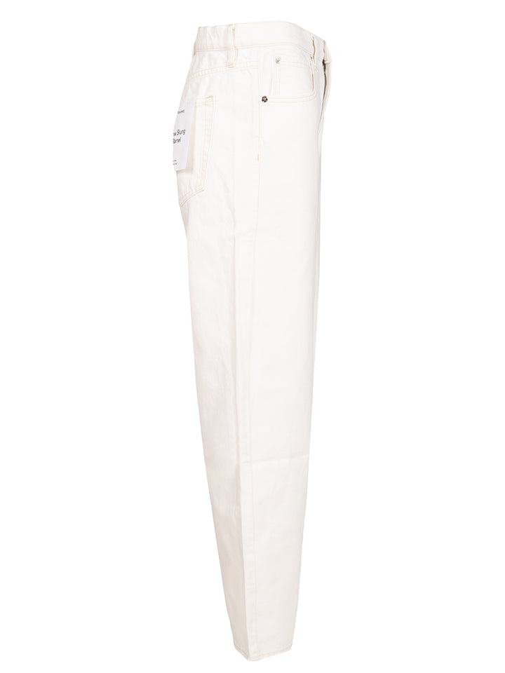 Frame Low Slung Barrel Jeans - Bianco | b717ca8bd6abcfa981951ee5e74f3df74a37599e