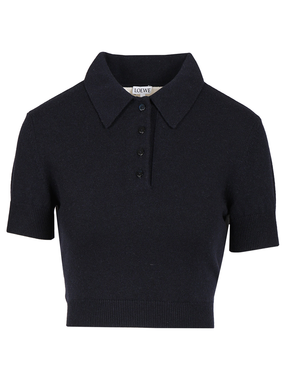 Loewe Wool And Cashmere Polo shirt - Blu | a520b3d421bfdf55a46f28debe596e4a35c9e88b
