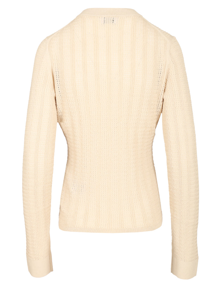 Filippa K Long Sleeve Knitted Shirt Top - Beige | ba19ed6493c4798ac5256e191aebb18089b4a1ff
