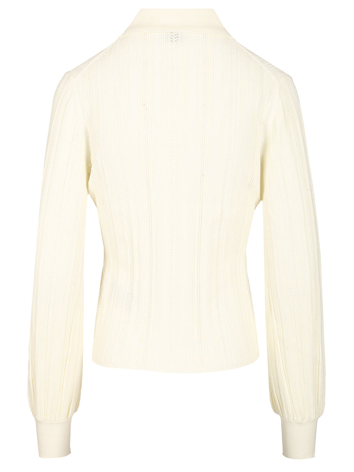 Filippa K Knit Cardigan Knitwear - Bianco | ca9aa2c8f25fc08888e6cd17d3c8e511e805906a