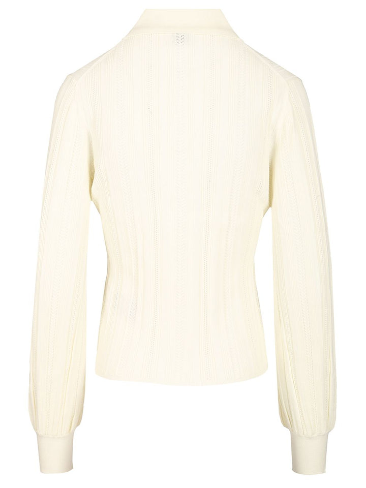 Filippa K Knit Cardigan Knitwear - Bianco | 17f48ed33a2efbe175e95e847842a3b5653499b4