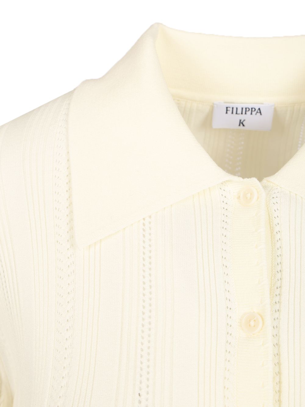 Filippa K Knit Cardigan Knitwear - Bianco | 8d1054323b39333b86e965bbc05463a1c46b51ef