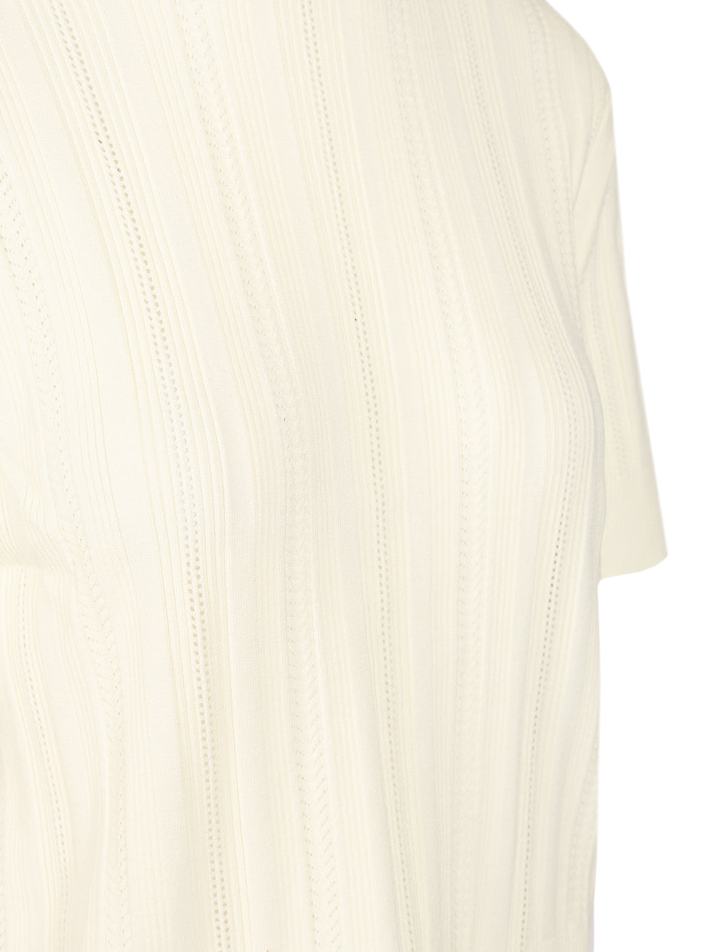 Filippa K Braid Knit T-Shirt - Bianco | 1b27a0b62c202920b037cf7fe3f3c80522da5dd2