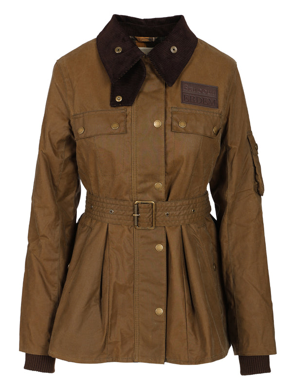 Barbour X Erdem Constance Waxed Jacket Giacche Beige