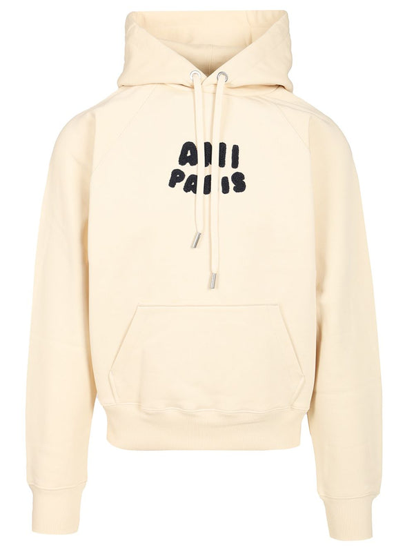 Ami Paris Sweatshirts Beige
