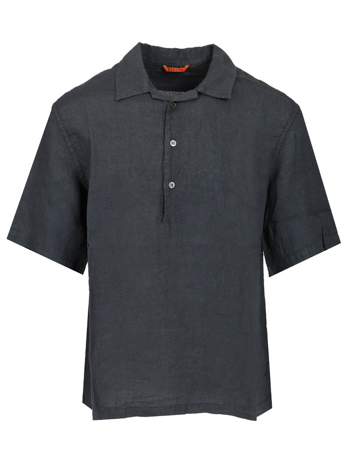 Barena Venezia Mola Linen Shirt Shirts - Blu | 73063d9568617b06f6a917153e550c584dafaecf