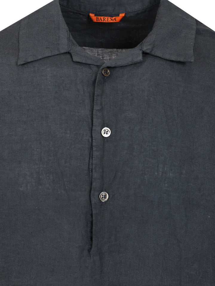 Barena Venezia Mola Linen Shirt Shirts - Blu | 1ba4901e12e5202adc6000937569aaa536f37aab