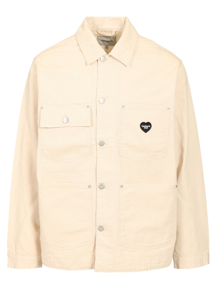 Carhartt Wip Drewe Chore Coat Coats - Beige | ee0169fcb771984e4b96e8f7485bf259102416fd