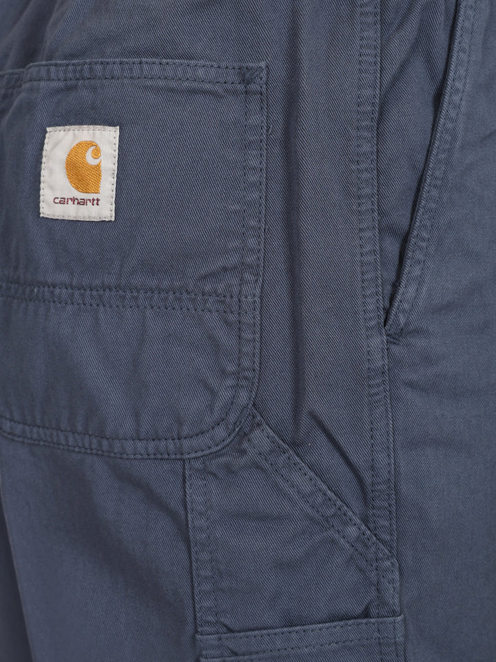 Carhartt Wip Flint Trousers - Blu | f61bdad0659a9bd29be3b224ba0f705400db481a