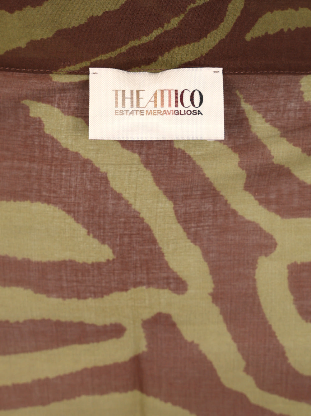 The Attico Zebra Print Pareo Gonne - Marrone | 824616d41675bef05c968dce8a05b83b2572c07f