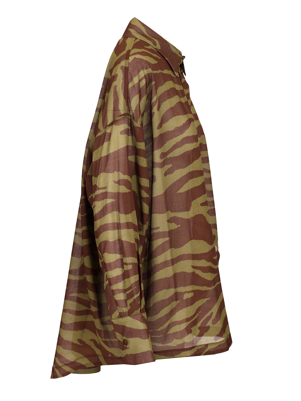 The Attico Zebra Print Shirt Shirts - Marrone | 49326c6162c3bc48481c3e4f97023ae9986229e9