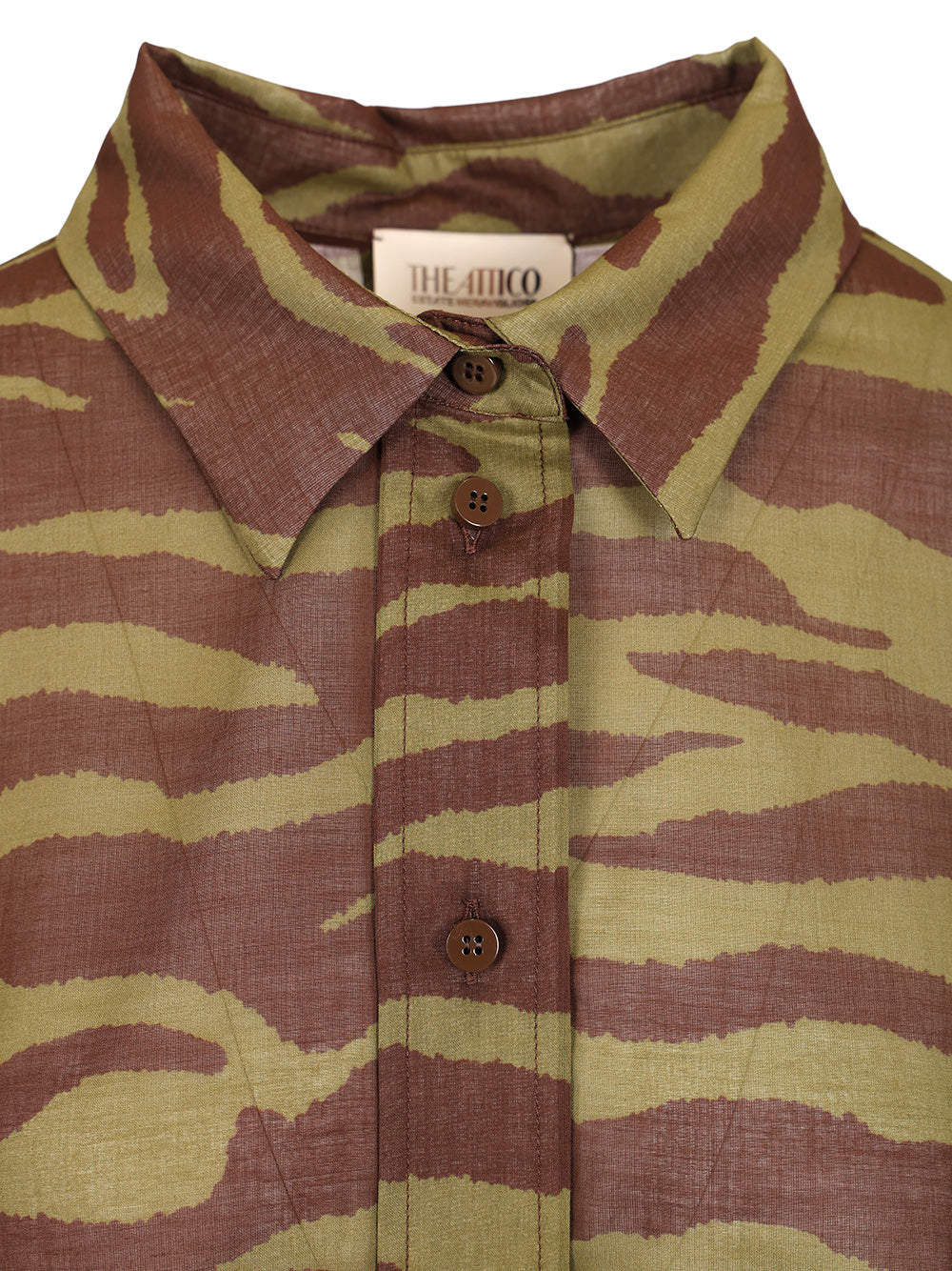 The Attico Zebra Print Shirt Shirts - Marrone | 48b92fed489972b682dc23d83f22f47e081daf22